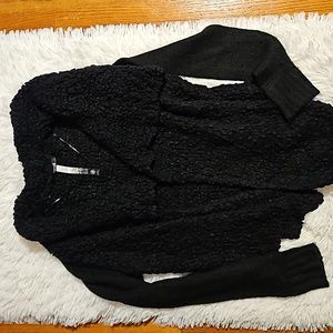 Black Textured cardigan